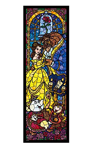 456 Pieces Jigsaw Puzzle Beauty and Beast Stained Glass Series (18.5x55.5cm) NEW_1