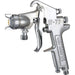 Anest Iwata W-77-2 Medium Spray Gun Dia. 1.2mm 400mm Pumping Type Brass Silver_1