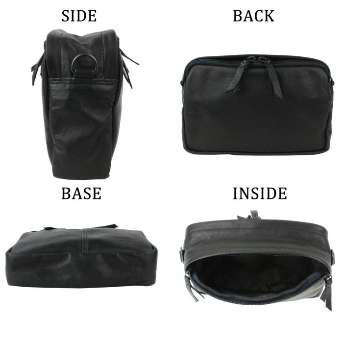 Yoshida Bag PORTER FRANK SHOULDER BAG 198-01342 Black Made in Japan Leather NEW_3