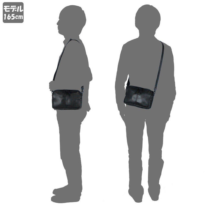 Yoshida Bag PORTER FRANK SHOULDER BAG 198-01342 Black Made in Japan Leather NEW_5