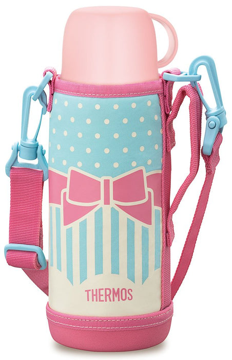 THERMOS 2 WAY Water bottle ribbon pink FHO-800WF RBP 830ml/800ml with Cover NEW_2