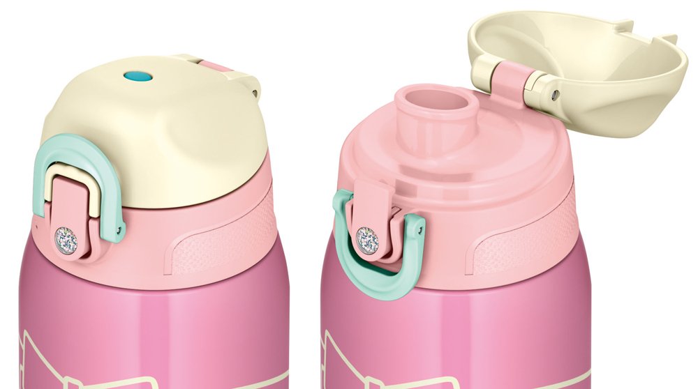 THERMOS 2 WAY Water bottle ribbon pink FHO-800WF RBP 830ml/800ml with Cover NEW_6