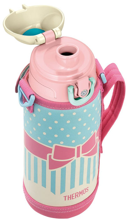 THERMOS 2 WAY Water bottle ribbon pink FHO-800WF RBP 830ml/800ml with Cover NEW_7