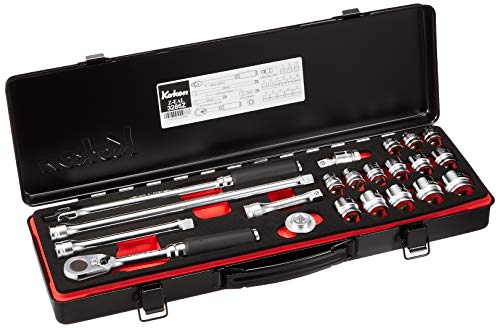 Koken 3286Z 3/8" Z-EAL Socket Wrench Set of 21 Items with Metal Case NEW_1