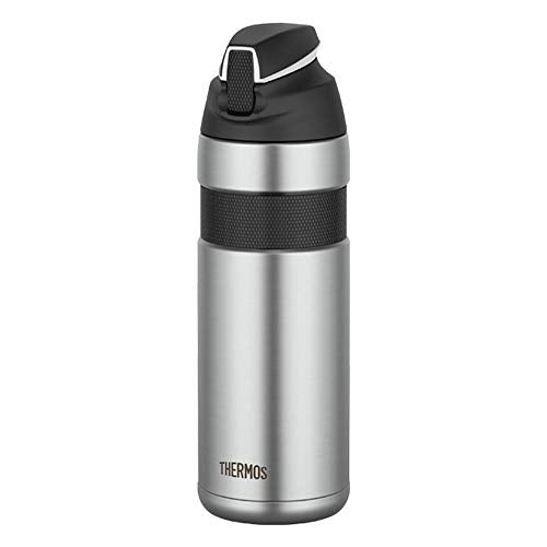 Thermos Vacuum Insulated Straw Bottle FFQ-600 600ml S Black NEW from Japan_1