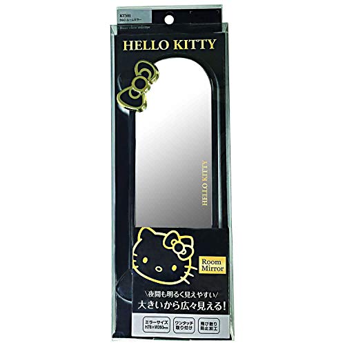 Sanrio Hello Kitty Car Rear View Mirror Black KT501 NEW from Japan_2