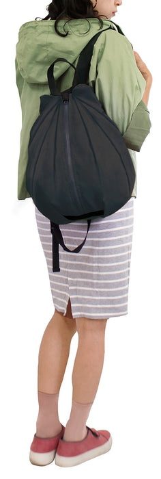 Myrna Shupatto backpack 13L black Eco bag that can be folded at once S436BK NEW_2