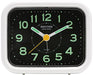 RHYTHM Quartz alarm clock analog Jabre Craft Made in Japan White 4RA481SR03 NEW_3