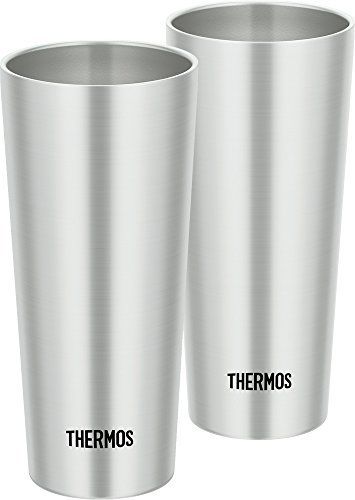 Thermos vacuum insulation tumbler 2 piece set 400ml stainless steel JDI-400P S_1