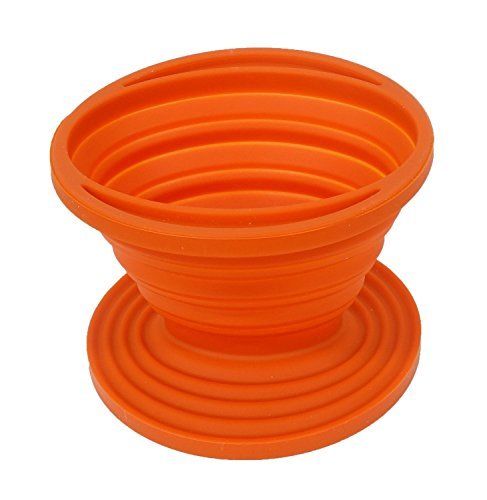CAPTAIN STAG UW-3509 Silicon Coffee Dripper Orange Outdoor Goods NEW from Japan_1