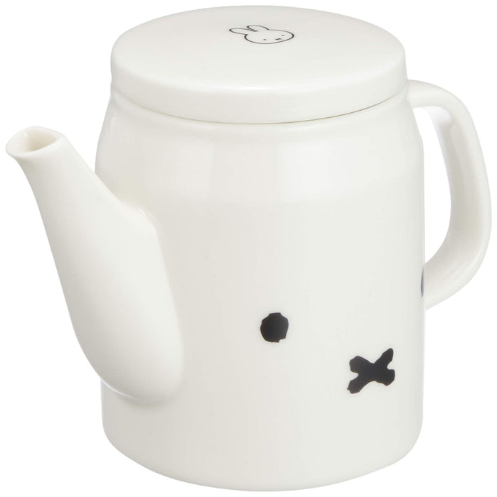 Miffy Bunny Ceramics Tea Pot Simple Face Cute Rabbit 400ml White 401110 NEW_3
