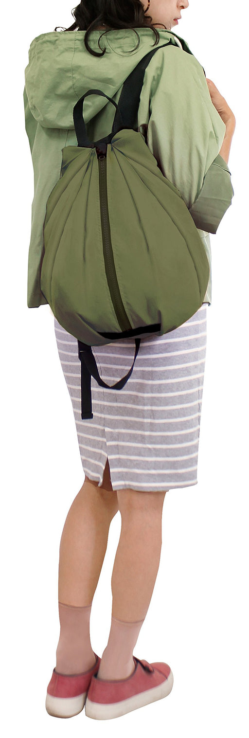marna Shupatto backpack olive Shopping Eco Bag S436OL Polyester Easy Folding NEW_2