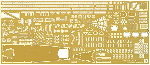 Aoshima Seaplane Tender Akitsushima Photo Etched Parts Set Plastic Model Kit NEW_1