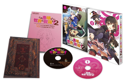 Konosuba 2 Vol.1 First Limited Edition Blu-ray+PC Game+Booklet KAXA-7481 NEW_1