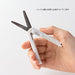 Midori Compact Scissors XS Series White 49470006 Stainless Steel Balde One Touch_5
