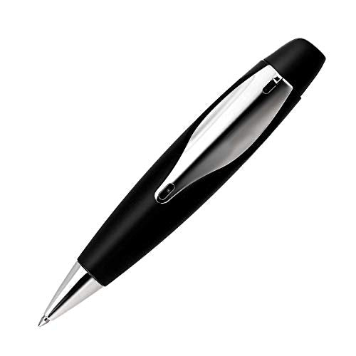 Schneider ID Ballpoint Pen Black / Chrome IDBPBLKM Nib Size: M NEW from Japan_1