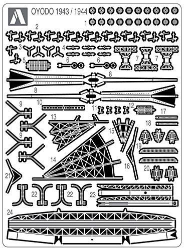 Aoshima I.J.N Light Cruiser Oyodo  Photo Etched Parts 1943/1944 from Japan NEW_1