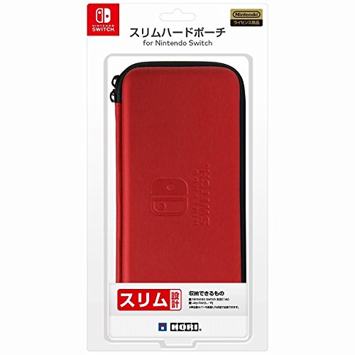 HORI Slim Hard Pouch for Nintendo Switch Red NEW from Japan_3