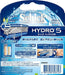 Chic Schick 5 Blades Hydro 5 Fuel Blade 8 Crowned Male Razor NEW from Japan_2