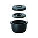 KINTO KAKOMI Rice Cooker clay pot Pot 2-Go (360ml) Black 25195 Microwave Safe_2