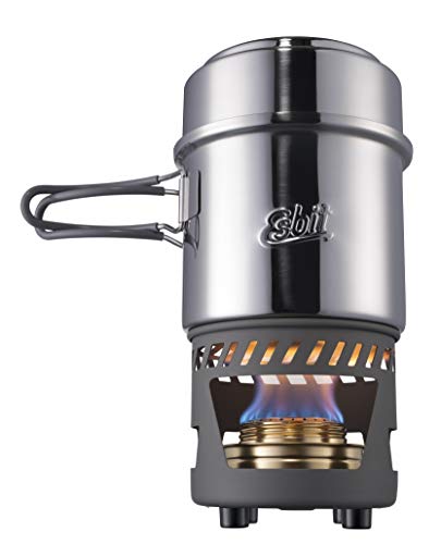Esbit 985ml Stainless Steel Cookset with Alcohol Burner NEW from Japan_1