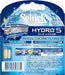 Chic Schick 5 Blades Hydro 5 Fuel Blade 12 Cotton Male Razor NEW from Japan_2