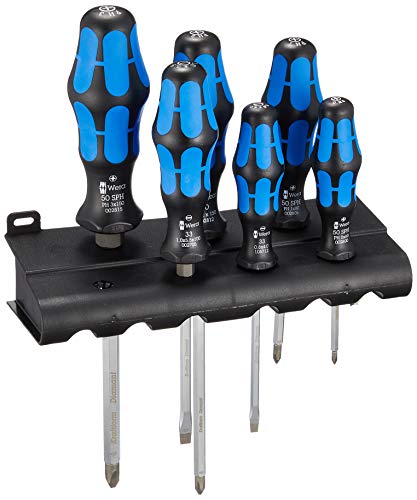 Wera Diamond screwdriver set 33 50 6A Craft form 137801 With bolster Blue Black_1