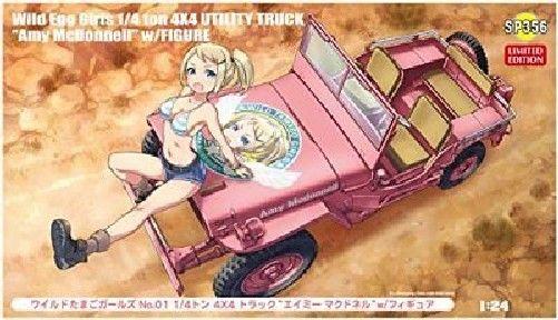 Hasegawa 1/24 Wild Egg Girls 1/4ton 4x4 Truck Amy MacDonnell Model Kit NEW_7