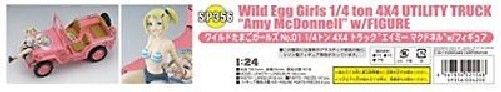 Hasegawa 1/24 Wild Egg Girls 1/4ton 4x4 Truck Amy MacDonnell Model Kit NEW_9