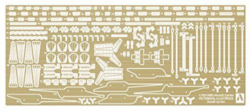 Aoshima British Aircraft Carrier HMS VICTORIOUS Plastic Model Kit from Japan NEW_8
