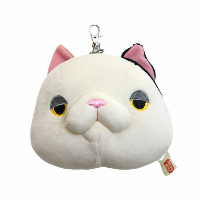 Shinada Global Mochi Neko Pass Pouch Mike ‎MONP-0180M with Reel chain NEW_1