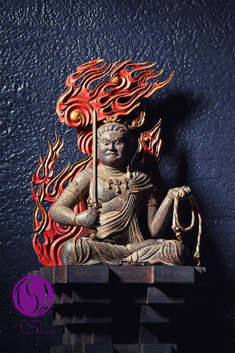 Isumu Tanacocoro [Palm] Acala Buddha Figure 175(H)x83(W)x70(D)mm tc3526 NEW_3