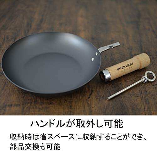 Riverlight 30cm Steel Stir-fry pan IH Available wok made in Japan NEW_2