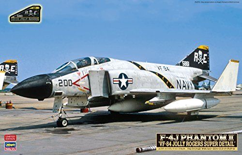 Hasegawa 1/48 F-4J Phantom II VF-84 Jolly Rogers Super Detail Model Kit NEW_1