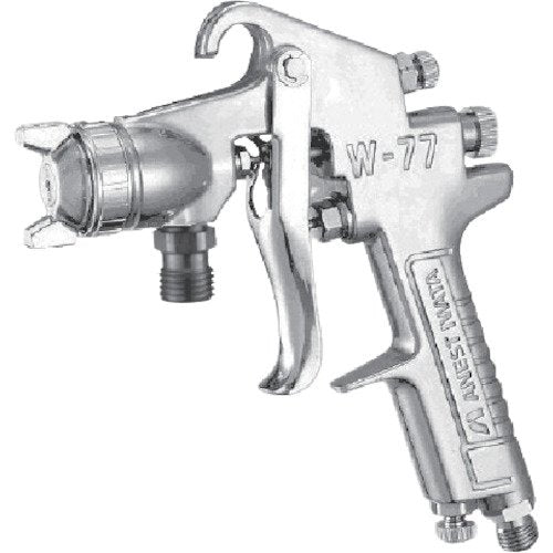 Anest Iwata W-77-3S Medium Spray Gun Dia. 2.5mm Suction-Feed Type AlumiDiecast_1