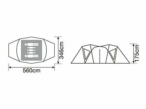 Snow Peak SD-650 Var Pro.Air 4 Tent Camp Outdoor Shelter Brown 4 Person NEW_5