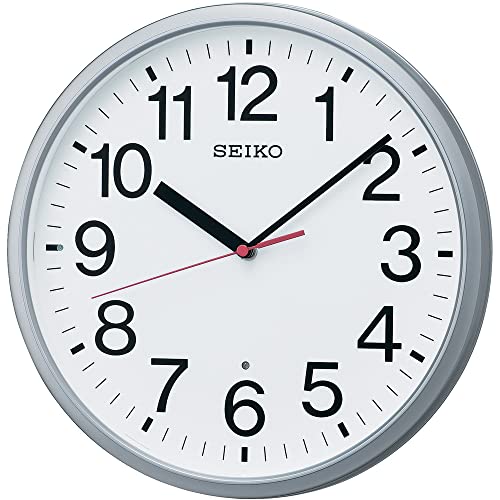 SEIKO Clock KX230S Radio wave analog Silver metallic NEW from Japan_1