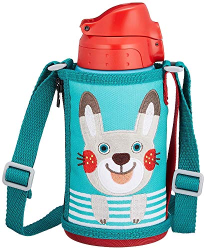 Tiger water bottle 600ml direct drinking & cup 2 WAY Rabbit MBR-B06GAR for Kids_1