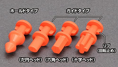 Wave Silicone Mold Hold & Guide Pin L Orange Hobby Tool CS-021 16 pieces NEW_3