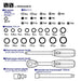 VESSEL Socket Wrench Set (1/4 sq 3/8 sq) HRW2303M-W Wood-compo Ratchet NEW_2