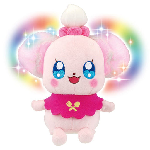 Kira Kira PreCure A La Mode Itadakimasu Pekorin Talking Plush Doll LED Light NEW_2