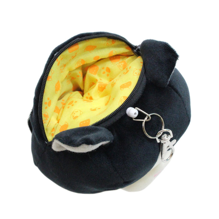 Shinada Global Mochi Neko Pass Pouch Hachiware MONP-0180H with Reel Chain NEW_4