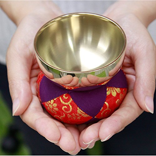 Japanese Buddhist Singing Bowl / Rin Gong, Cushion , Striker Set from Japan NEW_5