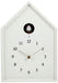 Lemnos Wall Clock Birdhouse Clock White Natural Plywood NY16-12 NEW from Japan_2