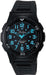 CITIZEN Q&Q VP84-852 Watch Falcon Analog 10ATM water resistant Black Blue NEW_1
