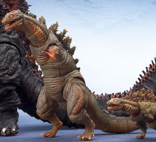 S.H.MonsterArts GODZILLA 2016 The Second Form & Third Form Set Figure BANDAI NEW_1