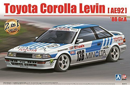 Aoshima 1/24 Toyota Corolla Levin AE92 '88 Gr.A Plastic Model Kit NEW from Japan_1