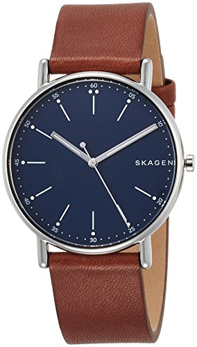 SKAGEN Wrist Watch SIGNATUR SKW6355 Men Brown Leather Band NEW from Japan_1