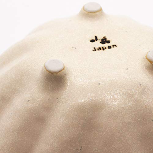 Mino Yaki Kaneko Kohyo Rinka Bowl 12cm White NEW from Japan_5