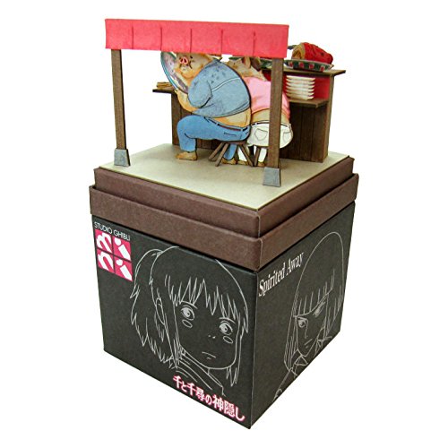 Studio Ghibli Mini Spirited Away Parents Turned into Pigs Paper Craft MP07-56_2